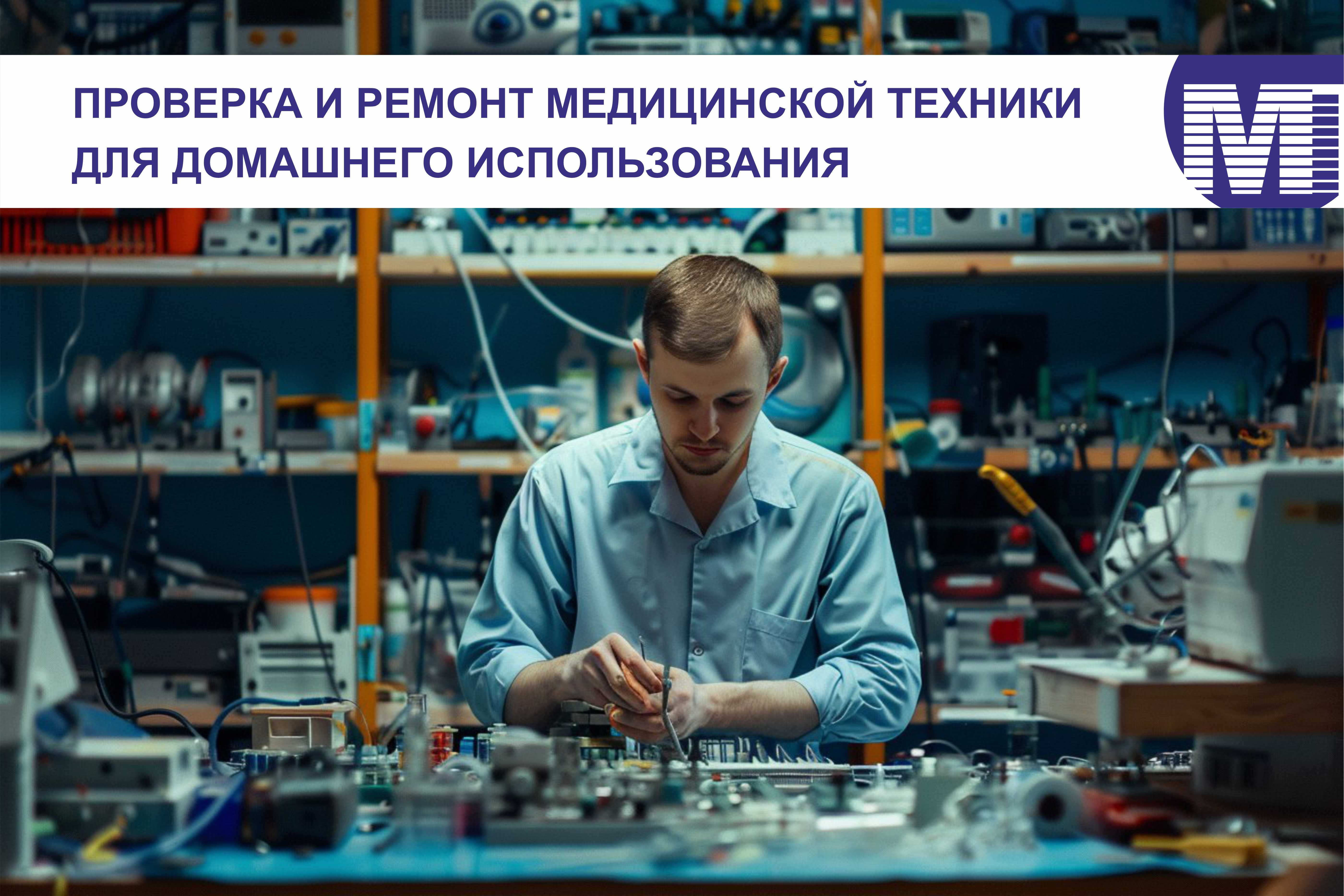 Ремонт, проверка показаний медицинских приборов для домашнего использования